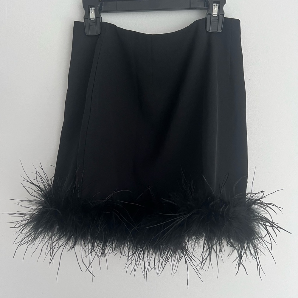 NWT Feather Mini Skirt